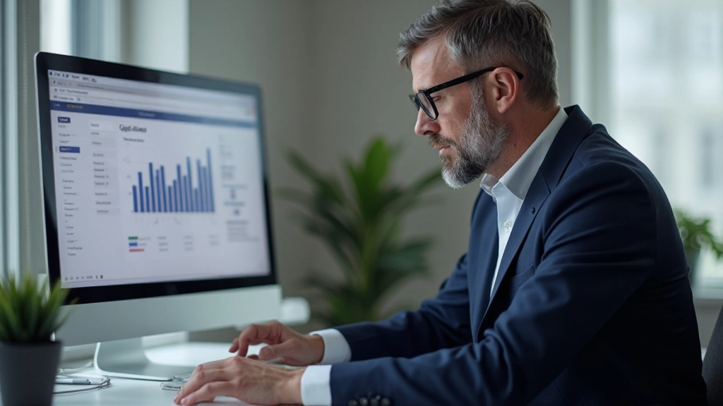 Analytik pracujúci na dlhodobom finančnom pláne s grafmi