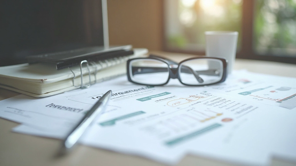 Dlhodobý finančný plán s grafmi a cieľmi na papieri